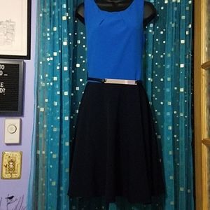The Limited  blue and black dress